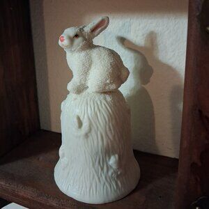 Ceramic bunny bell